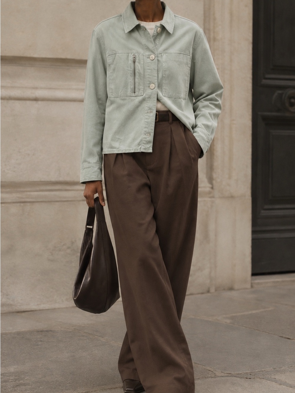 Addition Elle - Cotton Workear Chino Boxy Jacket - size 16 US